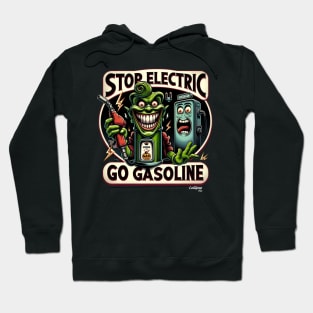 HotRod Go Gasoline - Vintage Retro Green Busters Distributor Hoodie